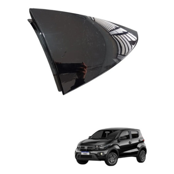 Moldura Acabamento Lanterna Tras Dire Fiat Mobi 2016 A 2021  Preto