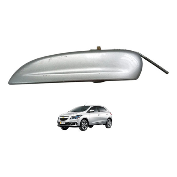 Maçaneta Externa Traseira Esquerda Gm Onix 2013 A 2019  Prata Traseira