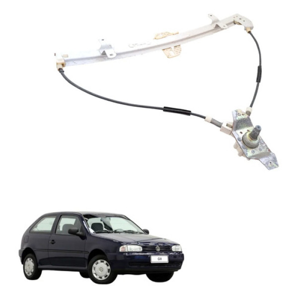 Máquina Vidro Diant Esquerda Volkswagen Gol G2 1995 A 2000